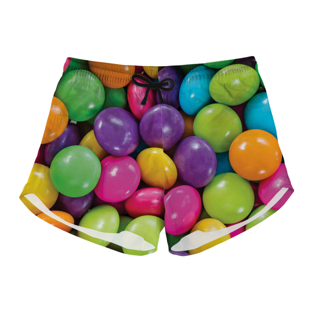 Colorful Chocolate Candy Print Women's Shorts