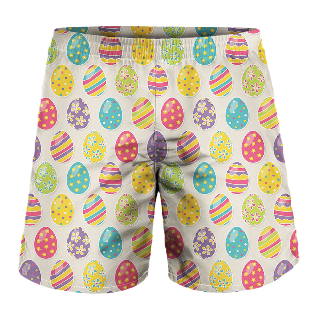 Colorful Cute Easter Eggs Pattern Print Men's Shorts