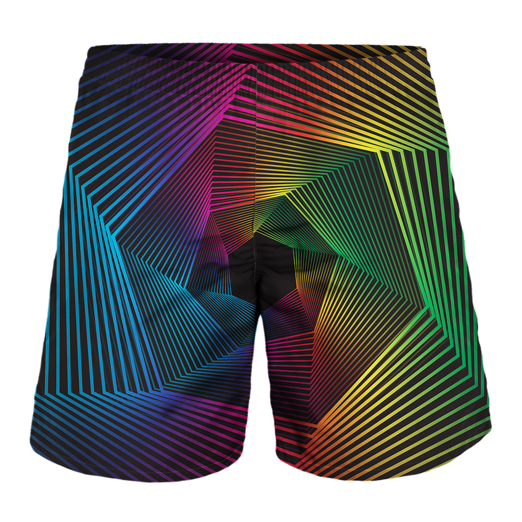 Colorful EDM Geometric Print Men's Shorts
