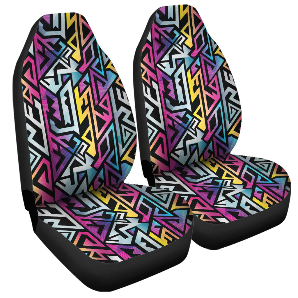 Colorful Geometric Tribal Pattern Print Universal Fit Car Seat Covers