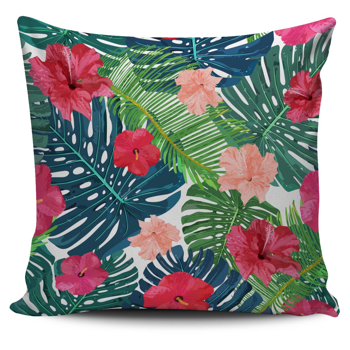 Colorful Hawaii Floral Pattern Print Pillow Cover