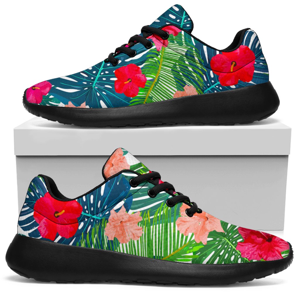 Colorful Hawaii Floral Pattern Print Sport Sneakers