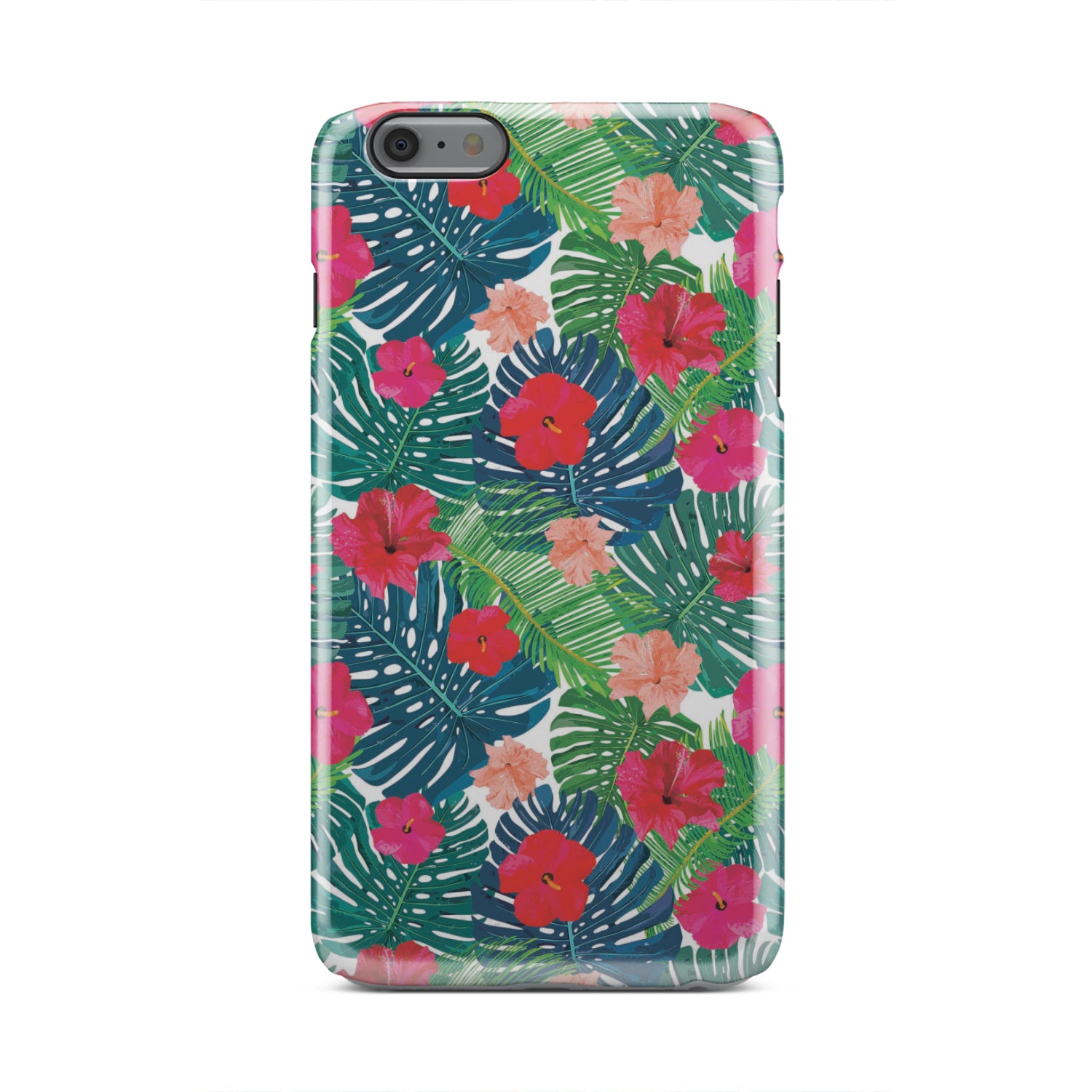 Colorful Hawaii Floral Pattern Print Tough Phone Case