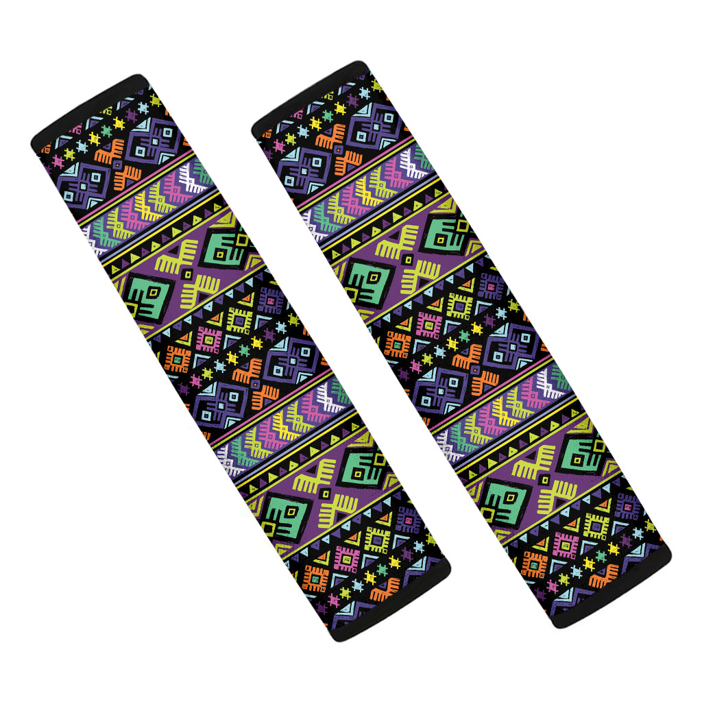 Colorful Native Navajo Tribal Print Car Seat Belt Covers