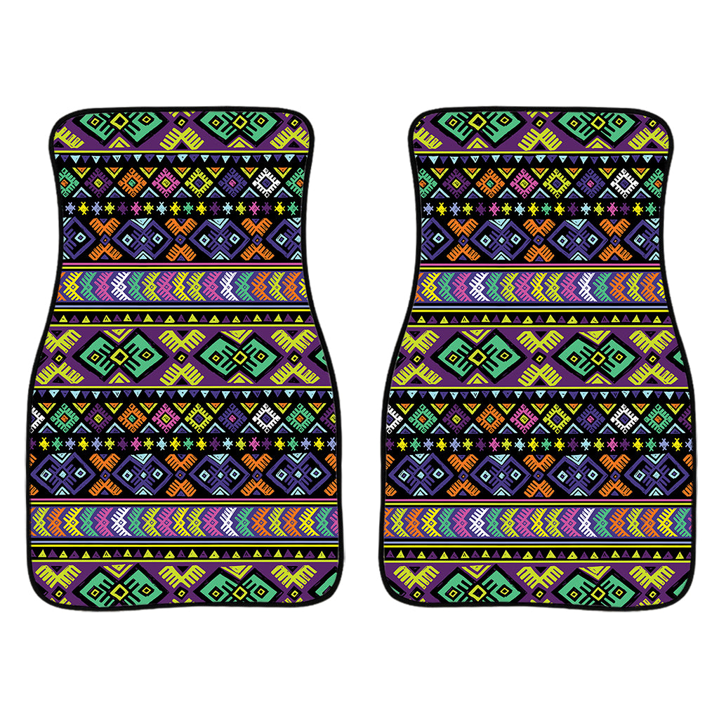 Colorful Native Navajo Tribal Print Front Car Floor Mats