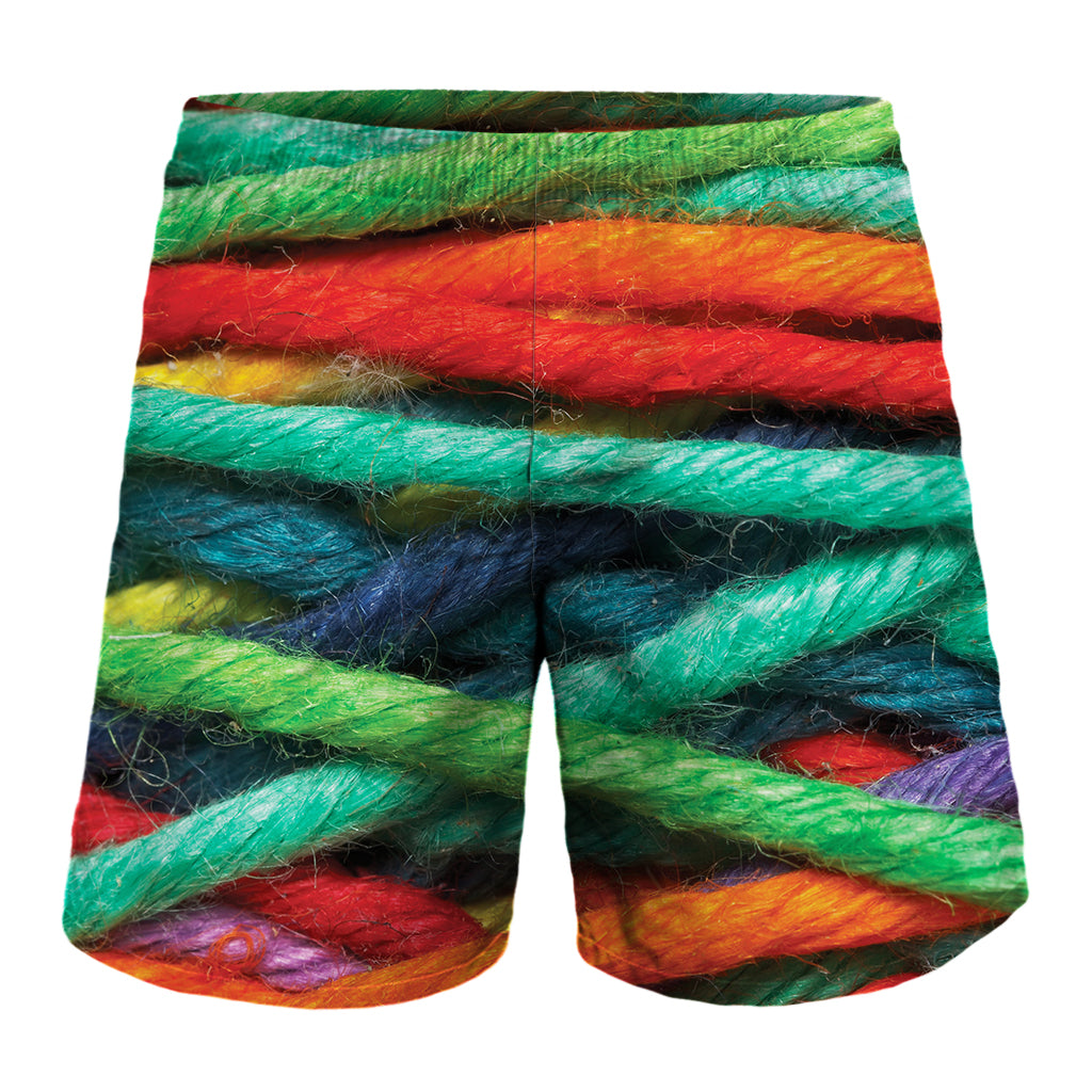 Colorful Yarn Print Men's Shorts