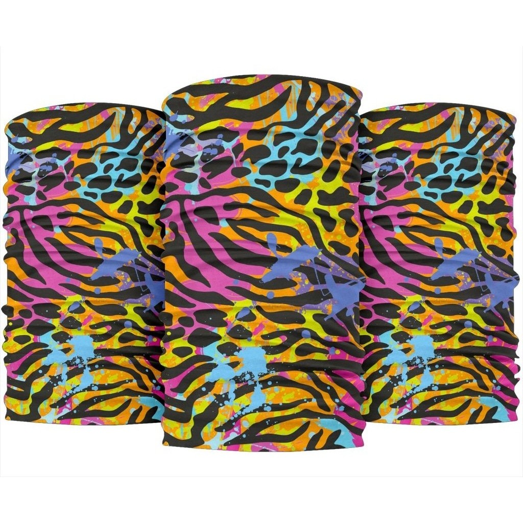 Colorful Zebra Leopard Pattern Print 3-Pack Bandanas