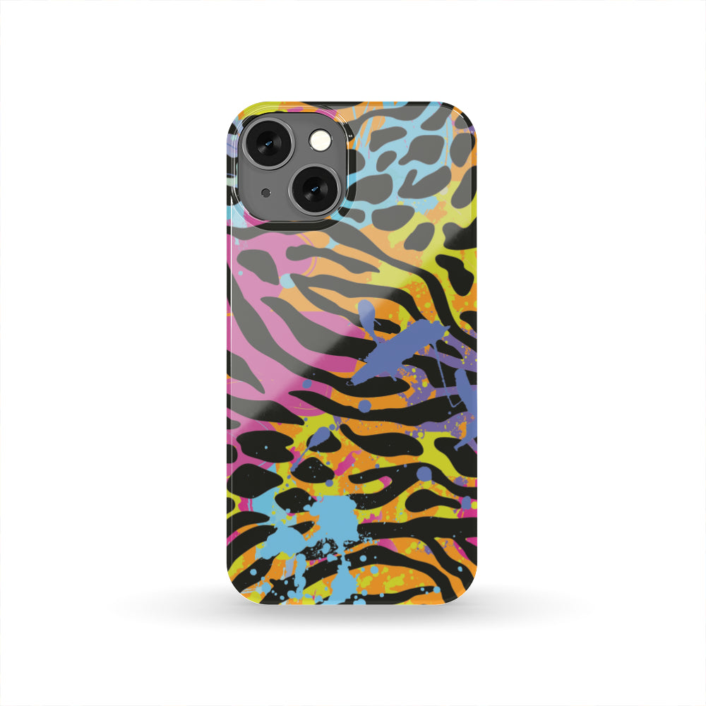 Colorful Zebra Leopard Pattern Print Phone Case