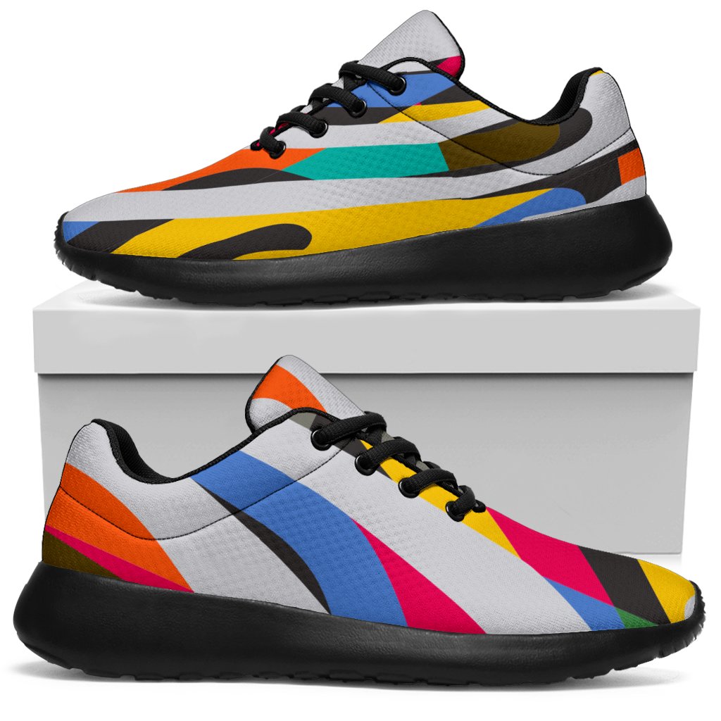 Colorful Zebra Pattern Print Sport Sneakers