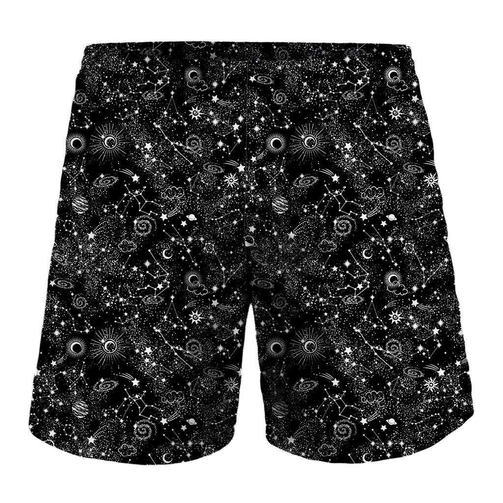 Constellation Galaxy Pattern Print Men's Shorts