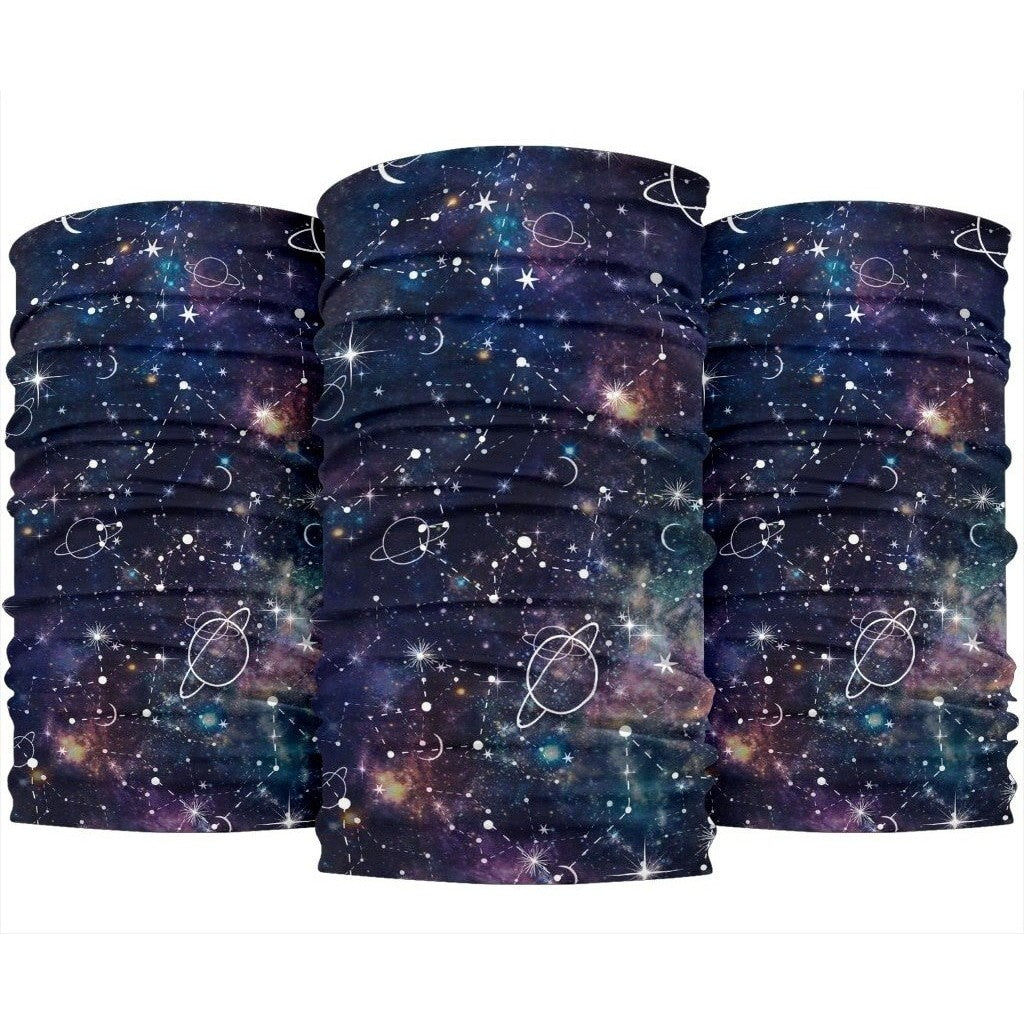 Constellation Galaxy Space Print 3-Pack Bandanas