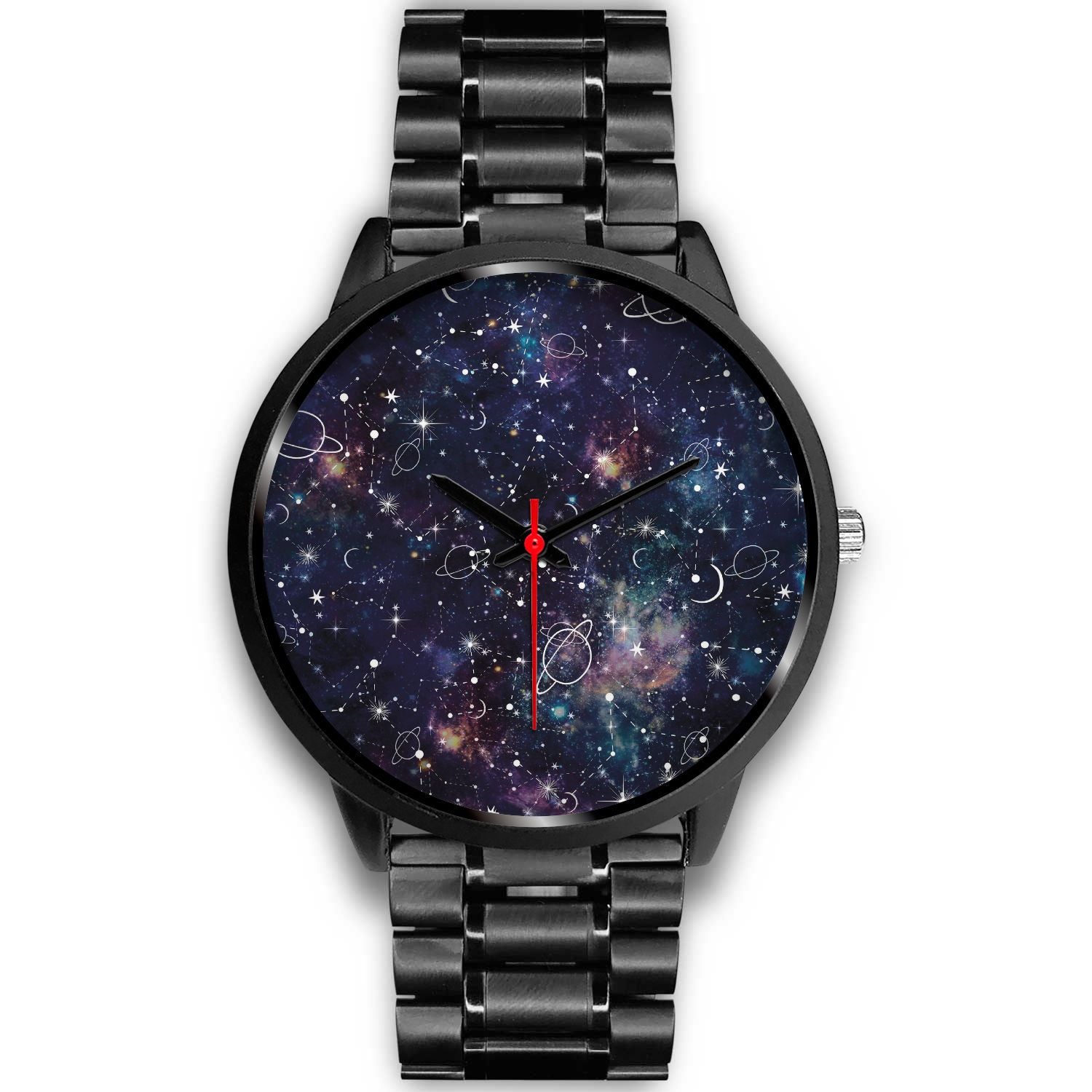 Constellation Galaxy Space Print Black Watch