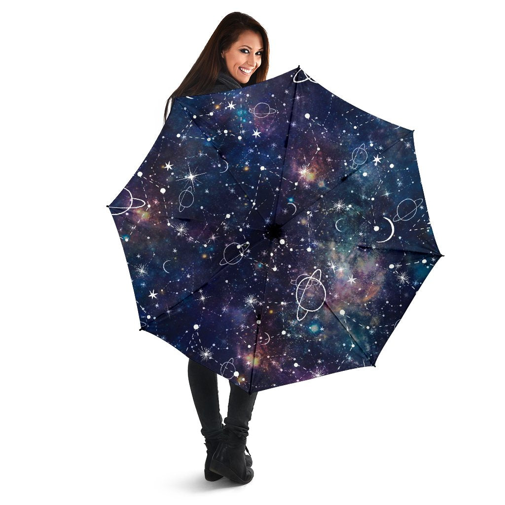 Constellation Galaxy Space Print Foldable Umbrella