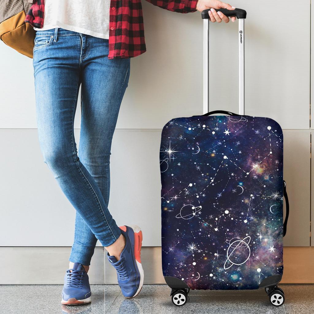 Constellation Galaxy Space Print Luggage Cover