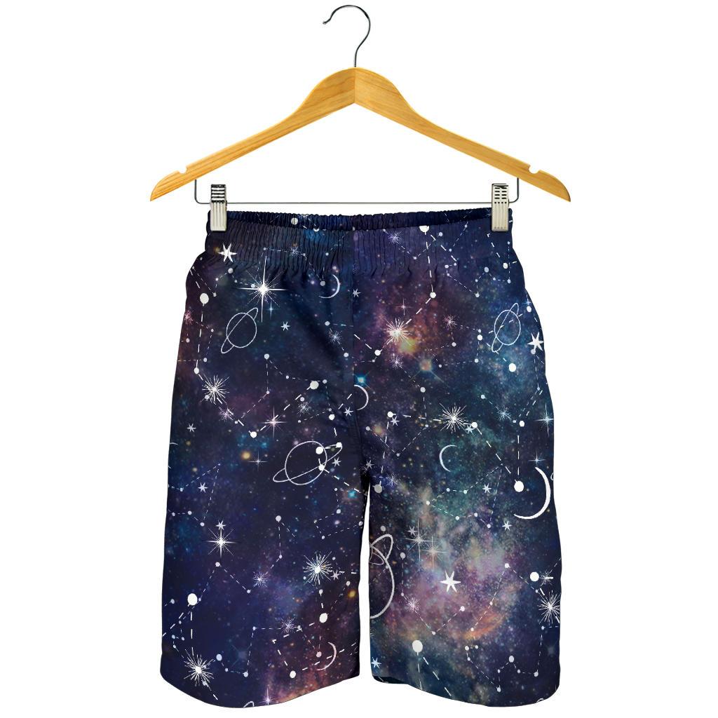 Constellation Galaxy Space Print Men's Shorts