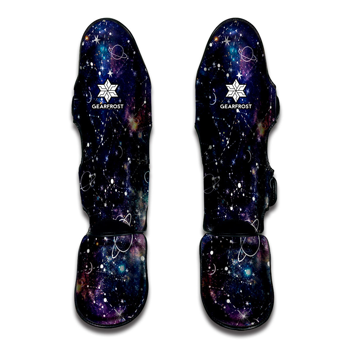 Constellation Galaxy Space Print Muay Thai Shin Guards