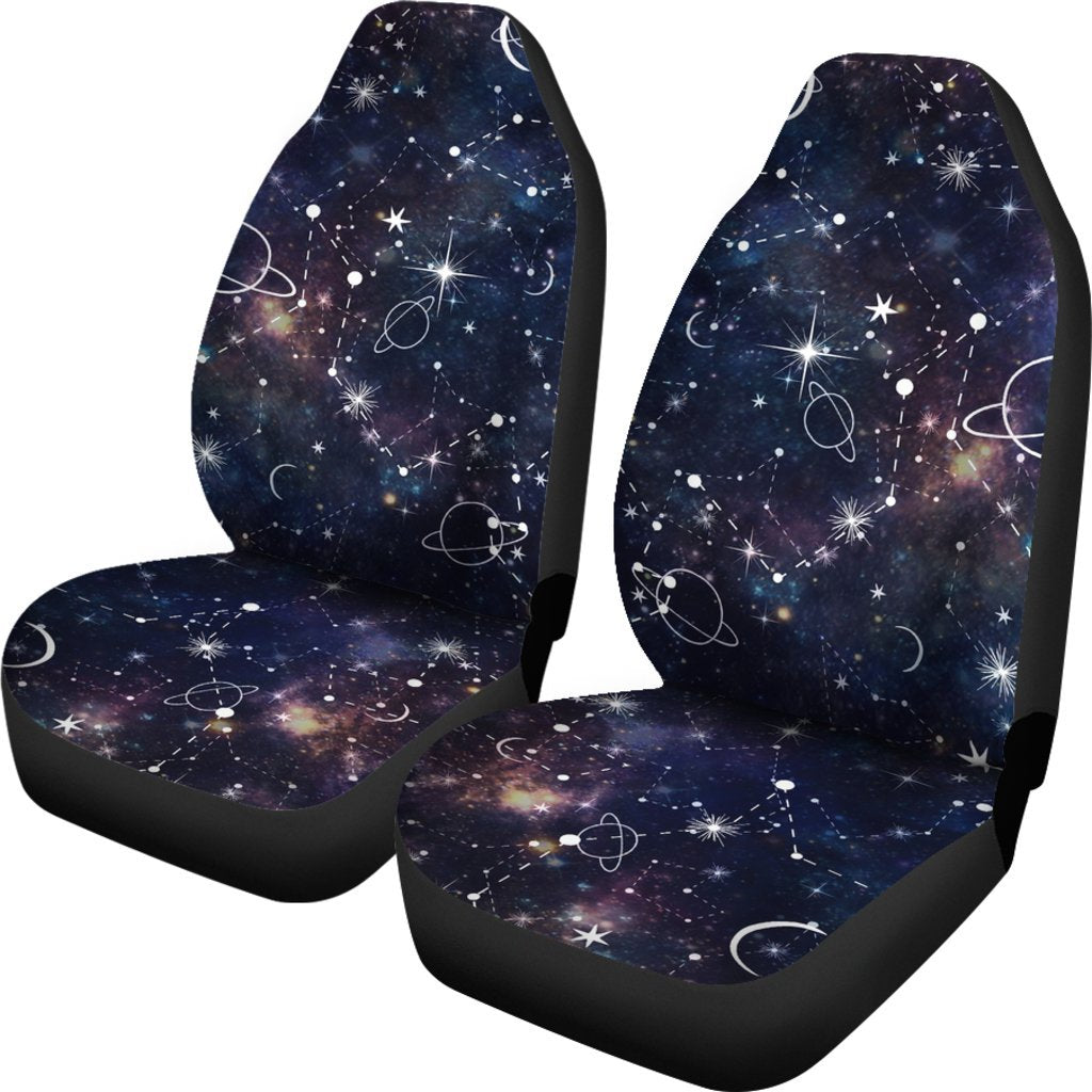 Constellation Galaxy Space Print Universal Fit Car Seat Covers