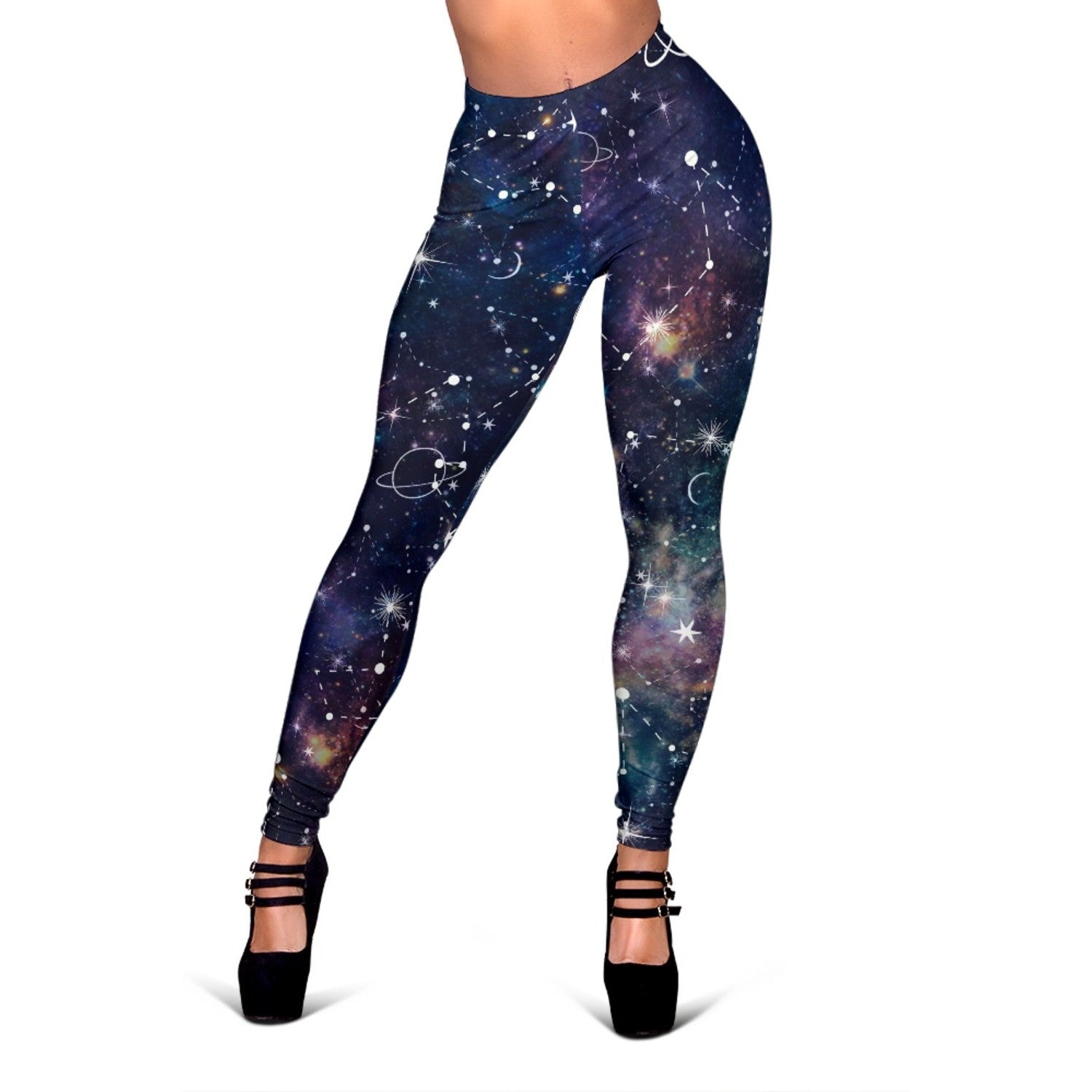 Constellation Galaxy Space Print Women's Leggings