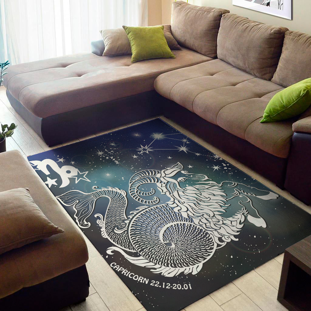 Constellation Of Capricorn Print Area Rug