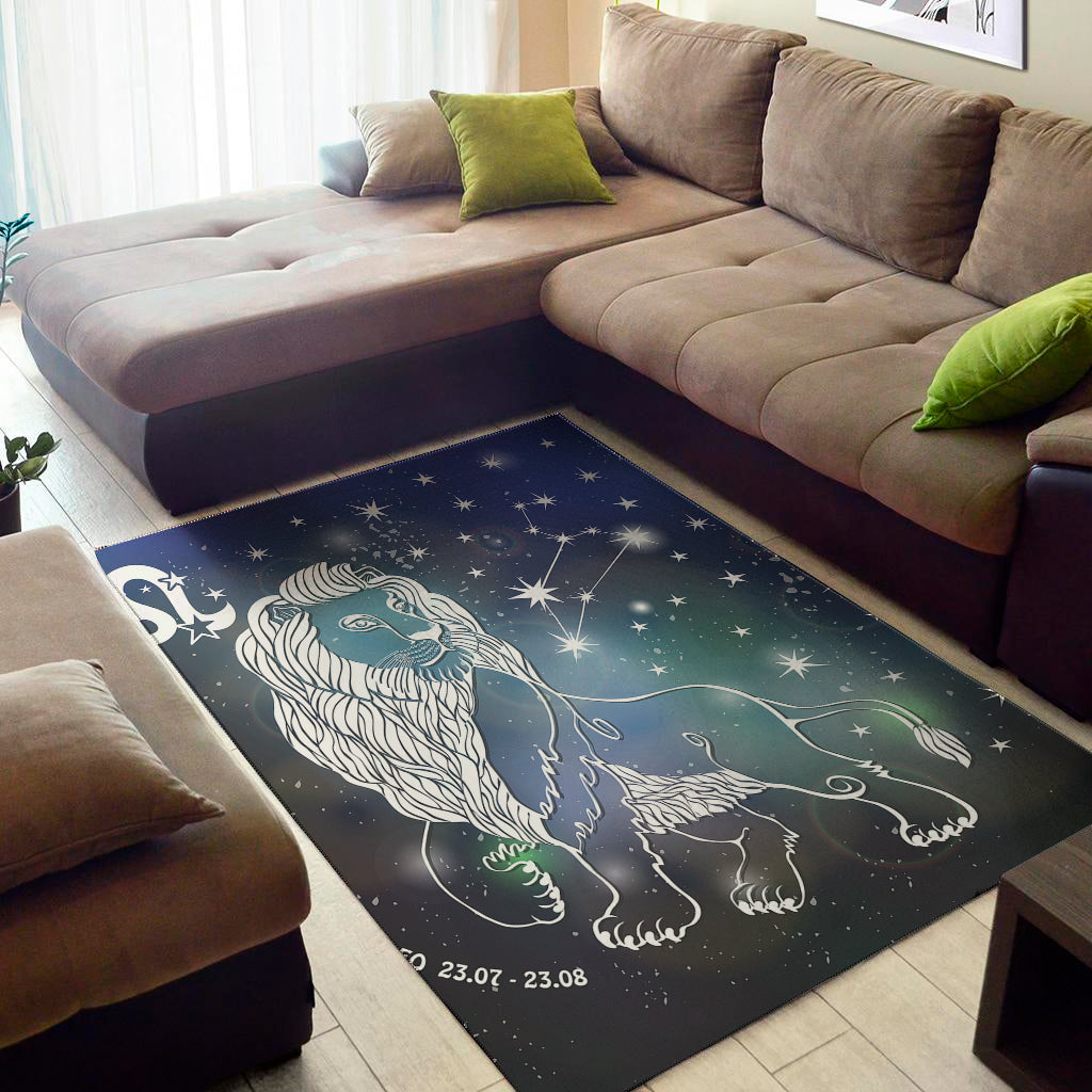 Constellation Of Leo Print Area Rug