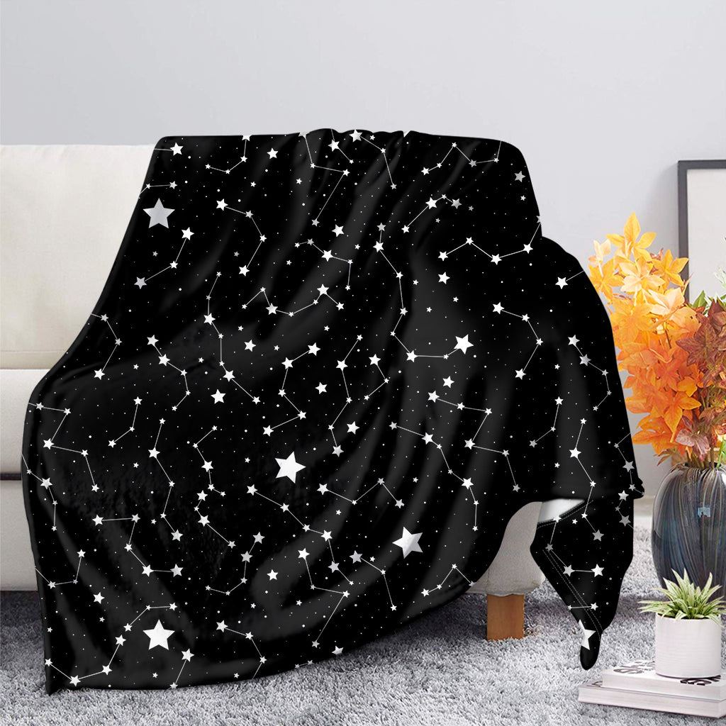 Constellation Sky Map Pattern Print Blanket