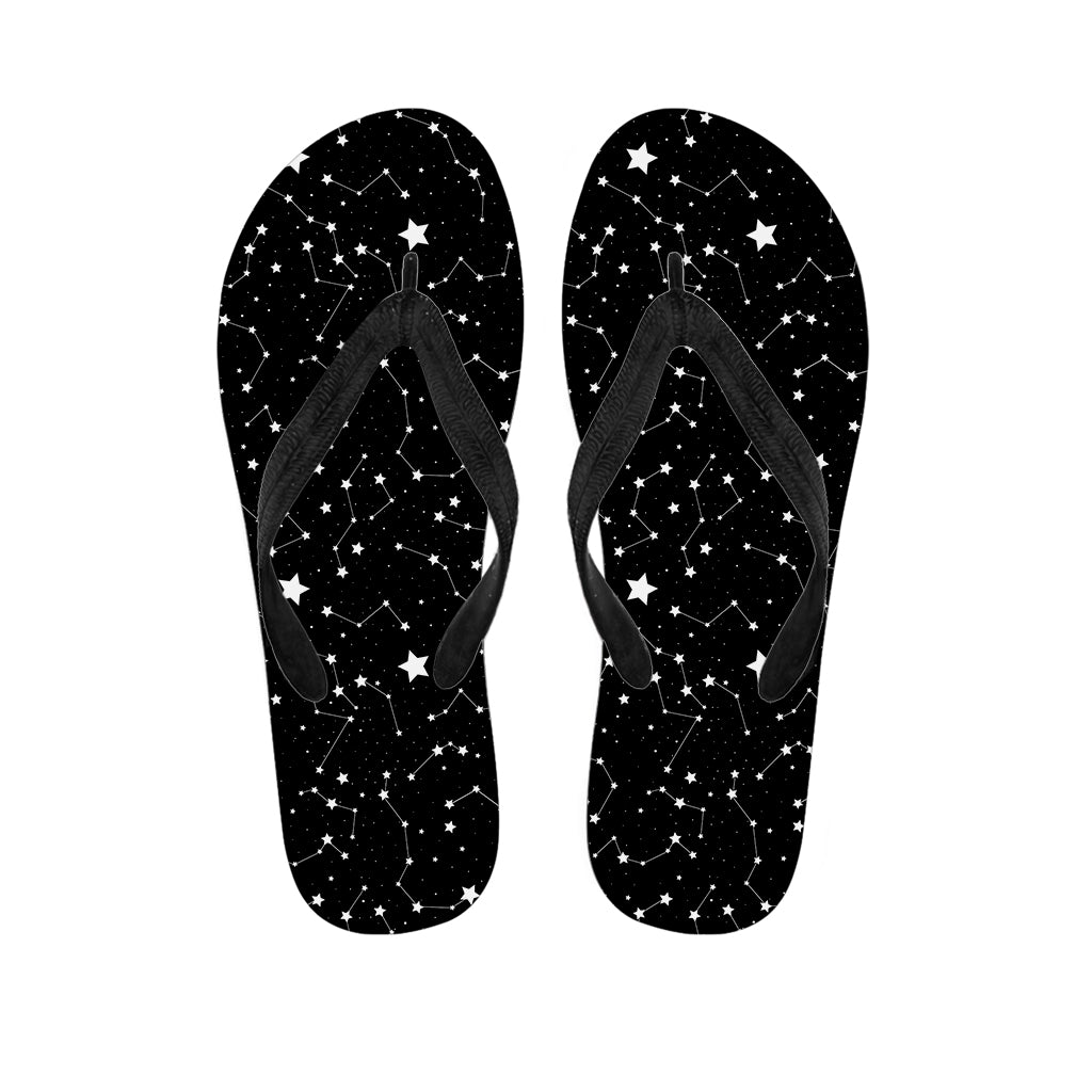 Constellation Sky Map Pattern Print Flip Flops