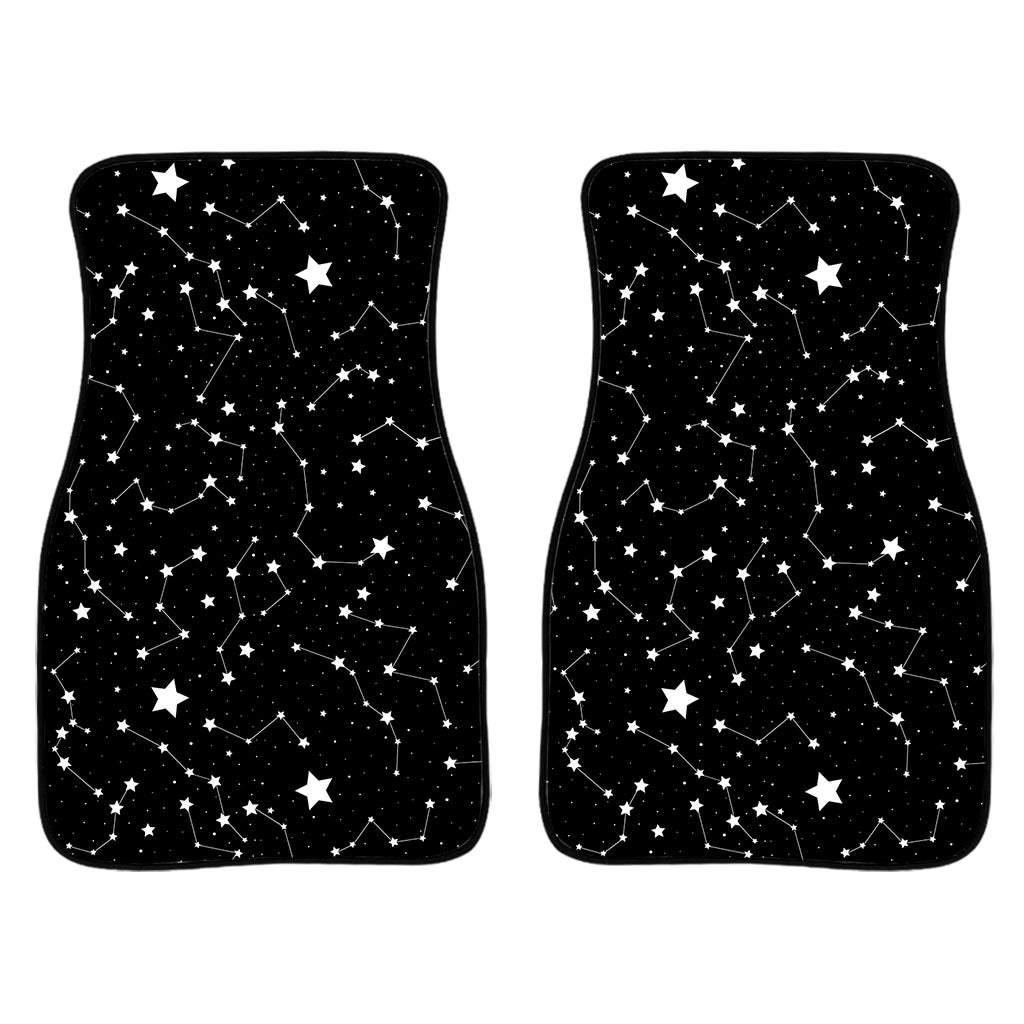 Constellation Sky Map Pattern Print Front Car Floor Mats