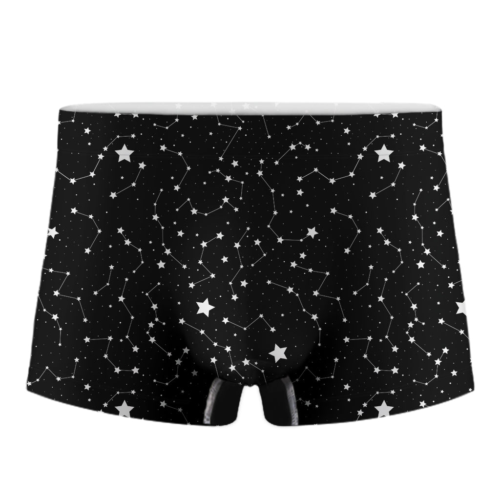 Constellation Sky Map Pattern Print Men's Boxer Briefs