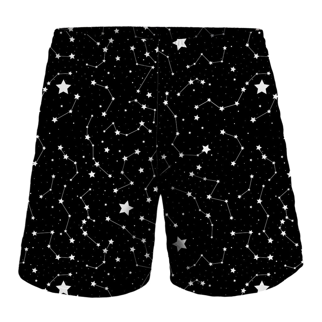 Constellation Sky Map Pattern Print Men's Shorts