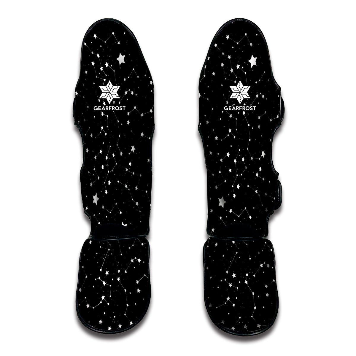 Constellation Sky Map Pattern Print Muay Thai Shin Guards