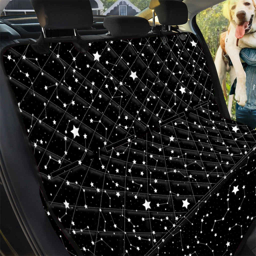 Constellation Sky Map Pattern Print Pet Car Back Seat Cover