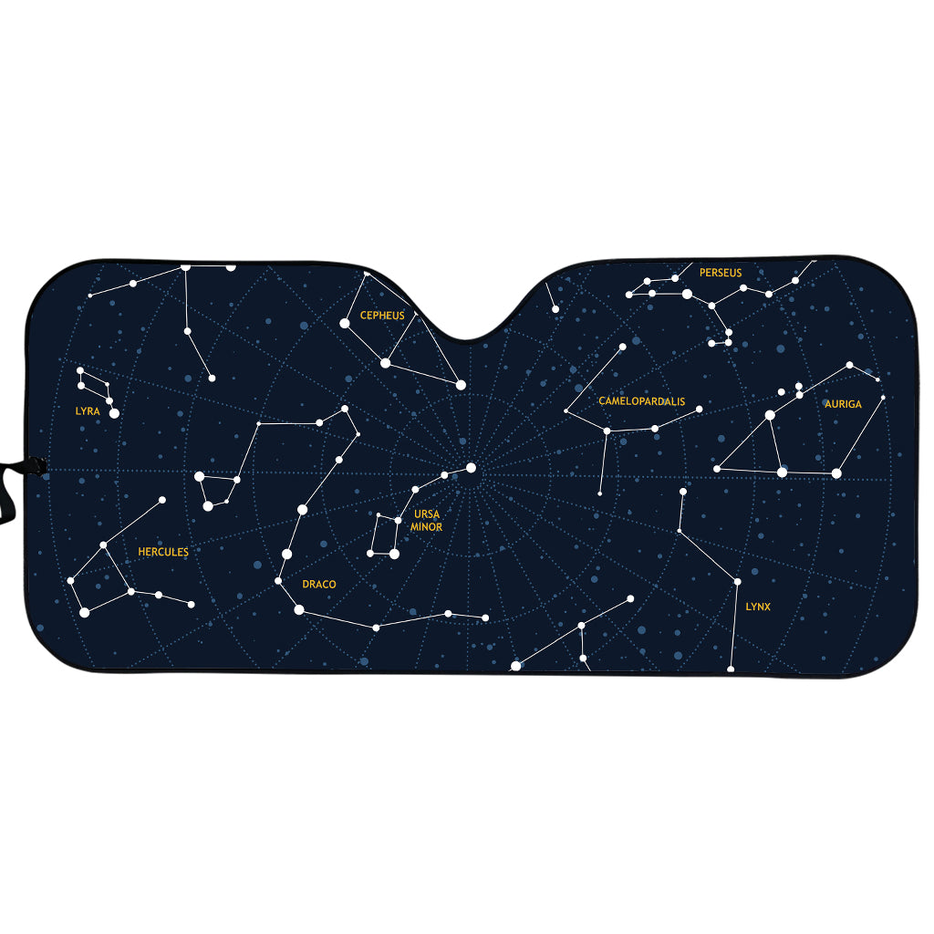 Constellation Sky Map Print Car Sun Shade