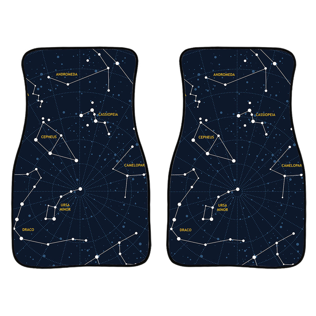 Constellation Sky Map Print Front Car Floor Mats