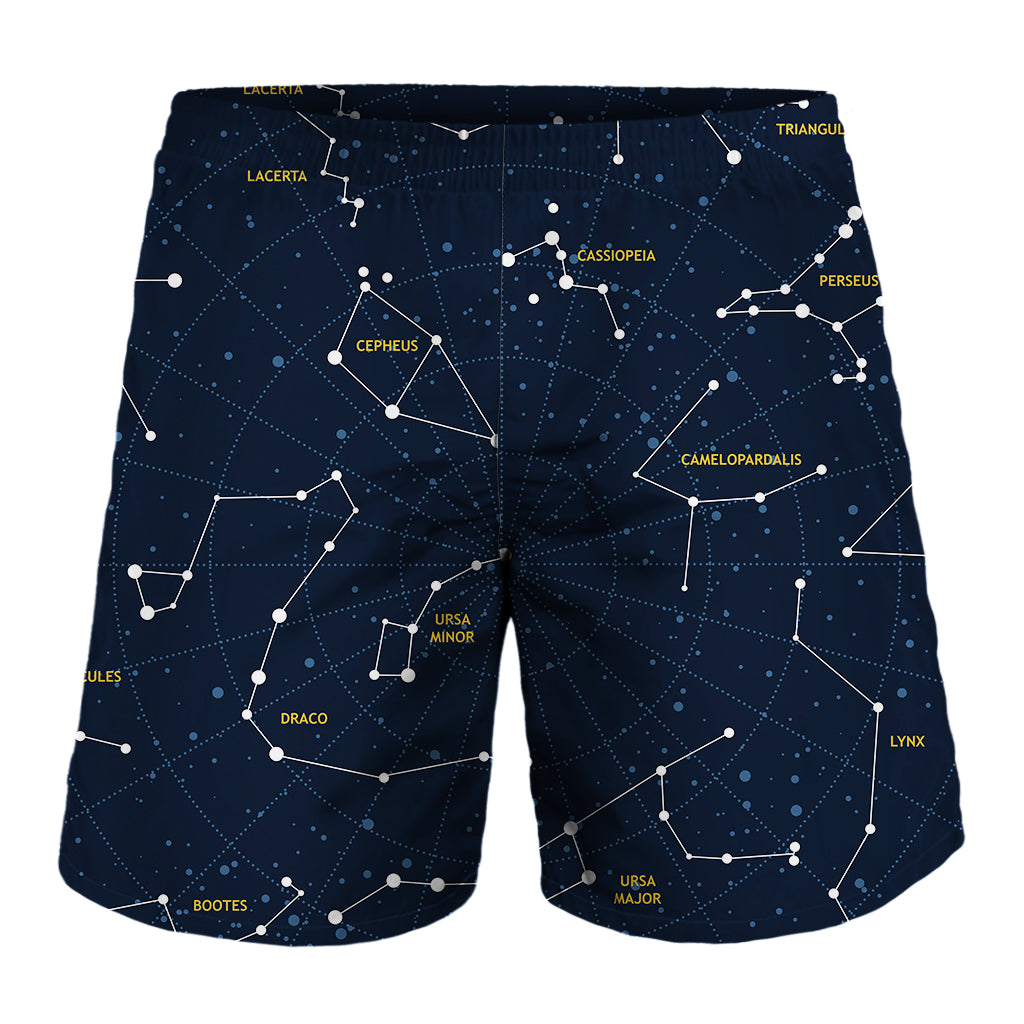 Constellation Sky Map Print Men's Shorts