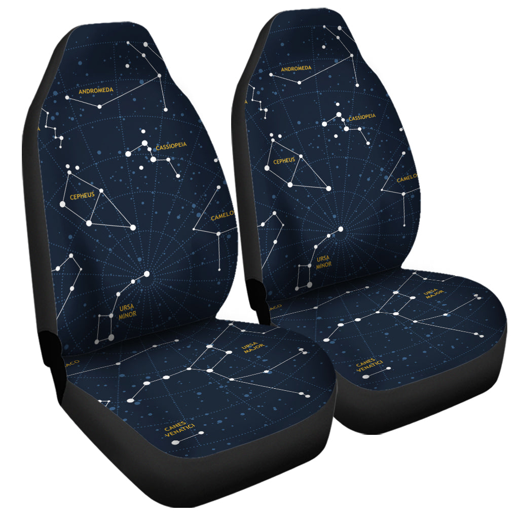 Constellation Sky Map Print Universal Fit Car Seat Covers