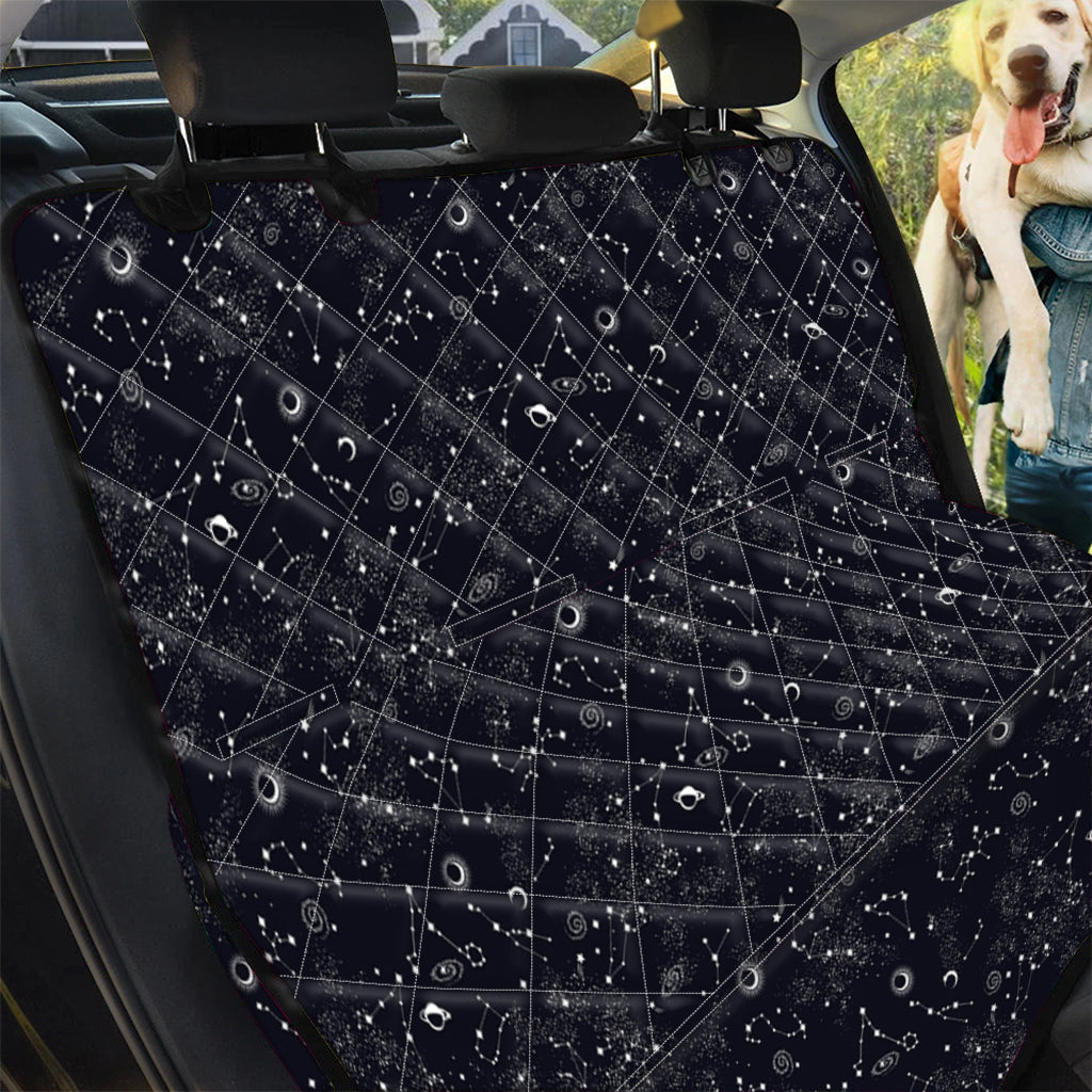 Constellation Space Pattern Print Pet Car Back Seat Cover