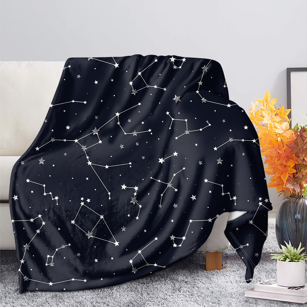 Constellation Stars Pattern Print Blanket