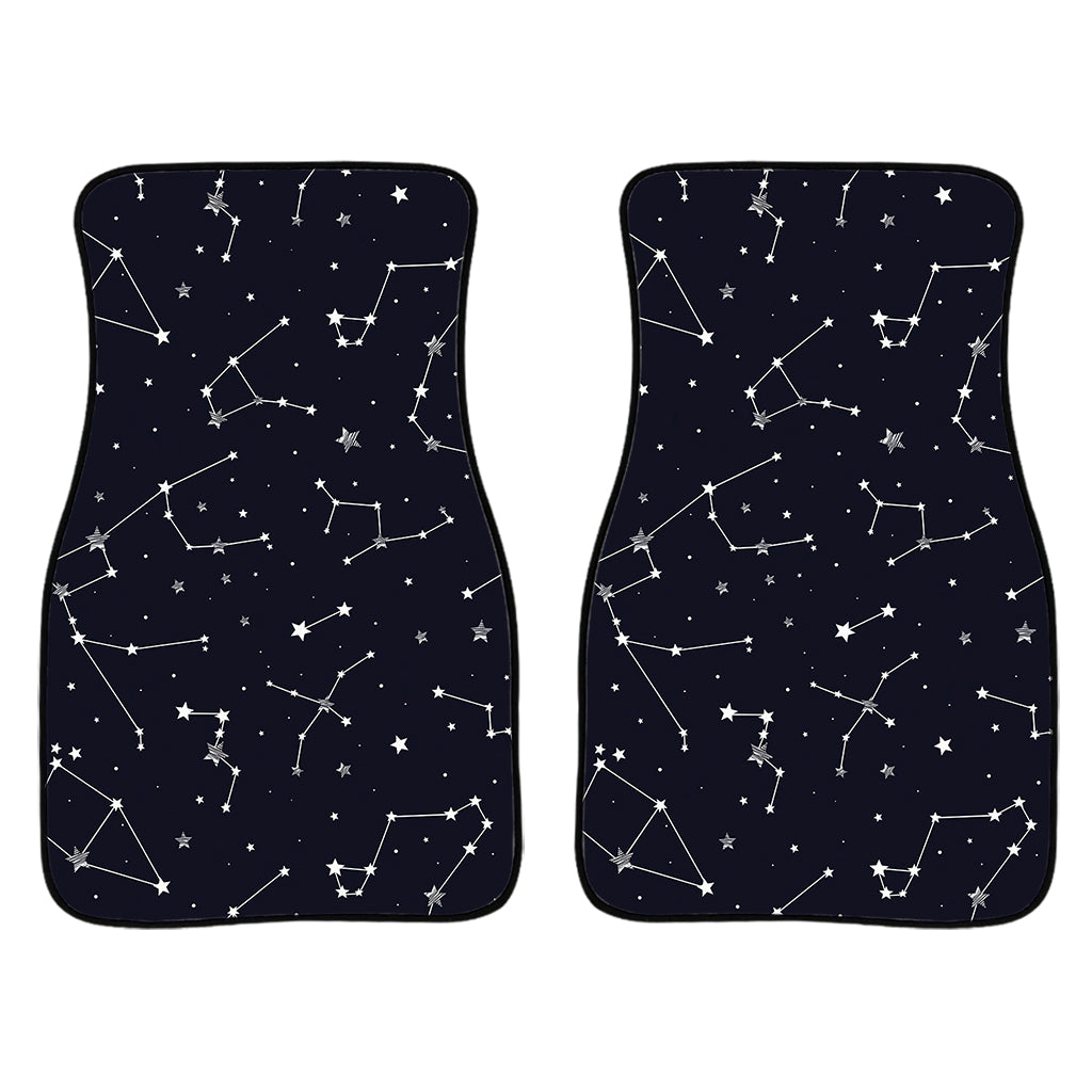 Constellation Stars Pattern Print Front Car Floor Mats