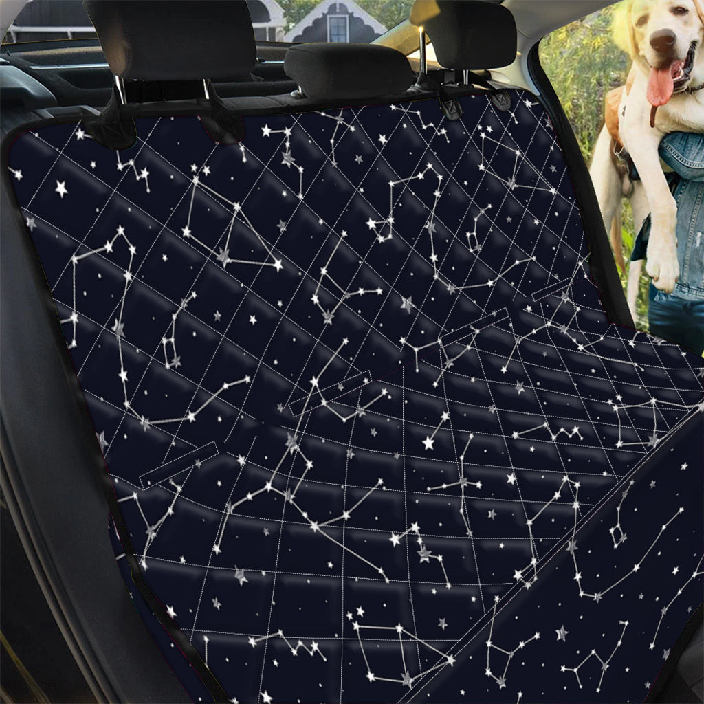 Constellation Stars Pattern Print Pet Car Back Seat Cover