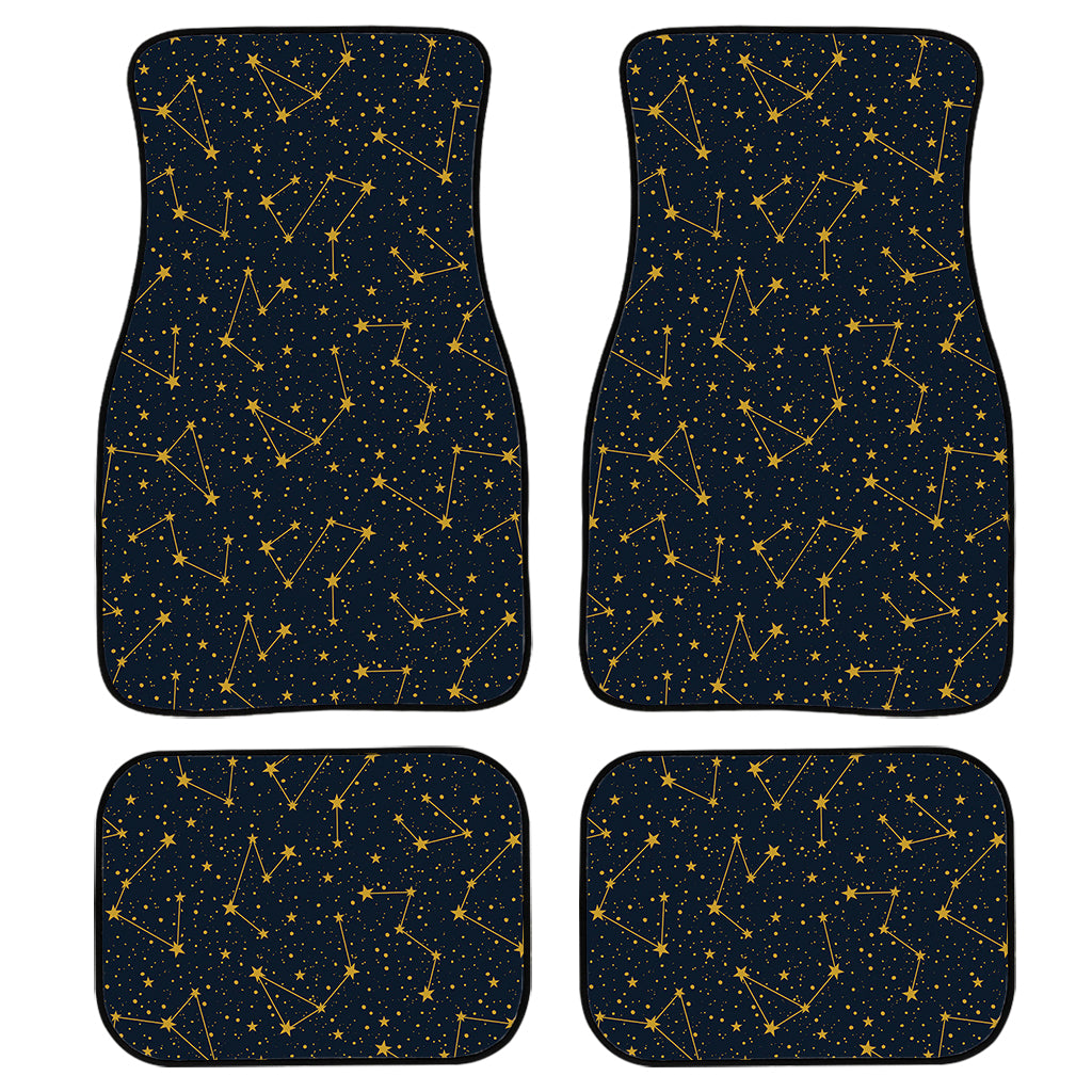 Constellation Symbols Pattern Print Front and Back Car Floor Mats