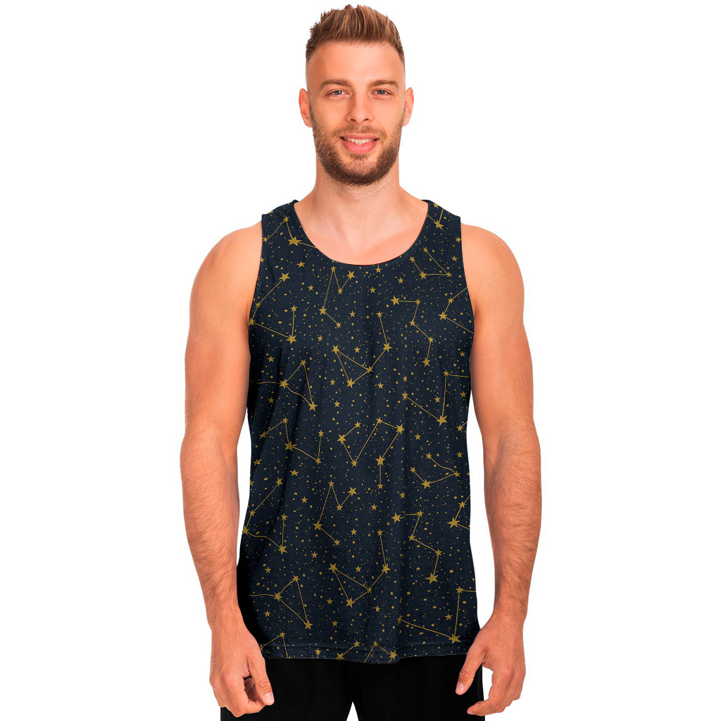 Constellation Symbols Pattern Print Men's Tank Top