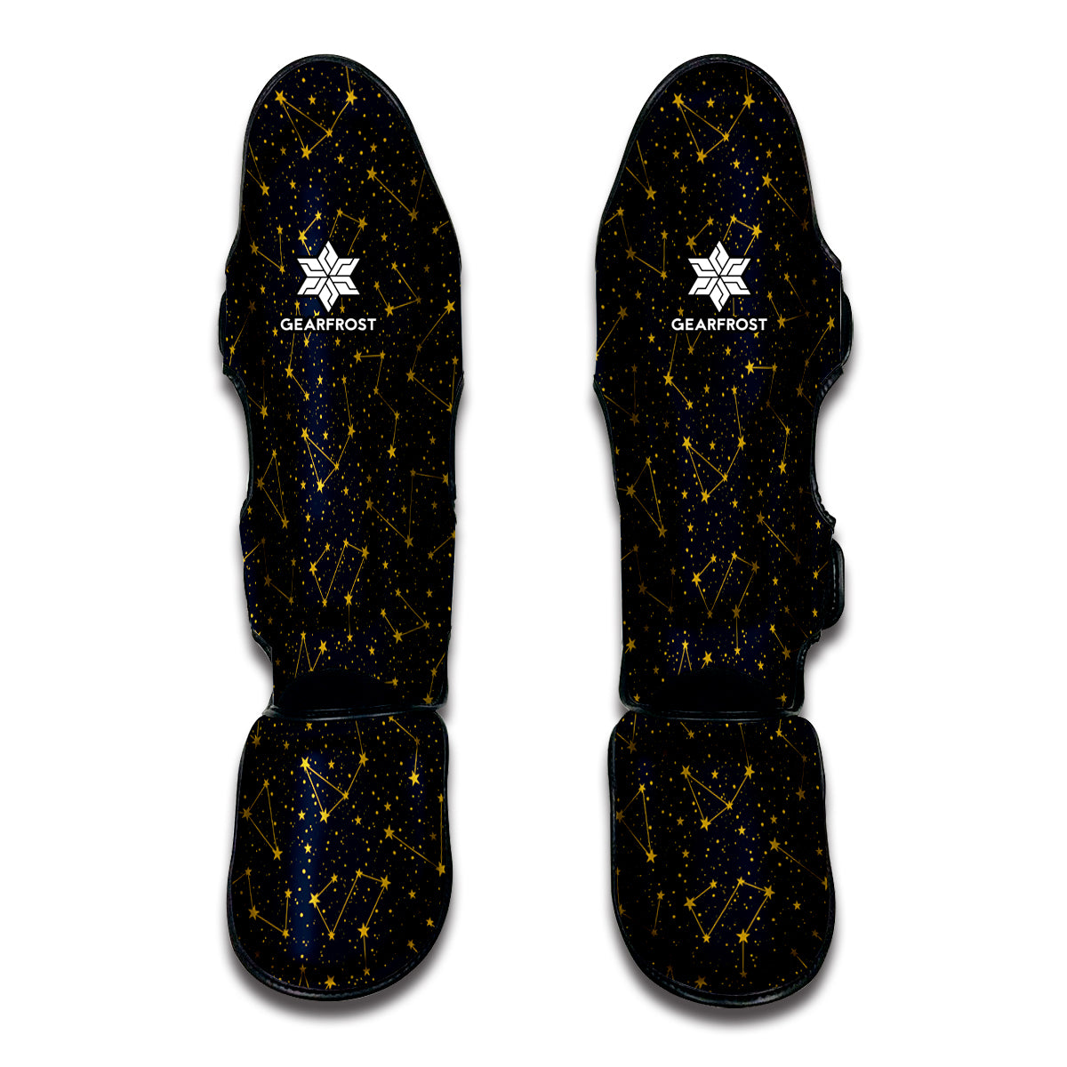 Constellation Symbols Pattern Print Muay Thai Shin Guards