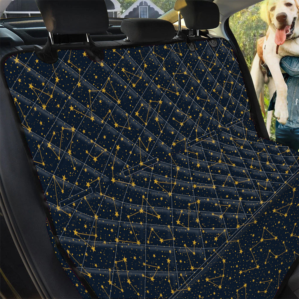 Constellation Symbols Pattern Print Pet Car Back Seat Cover