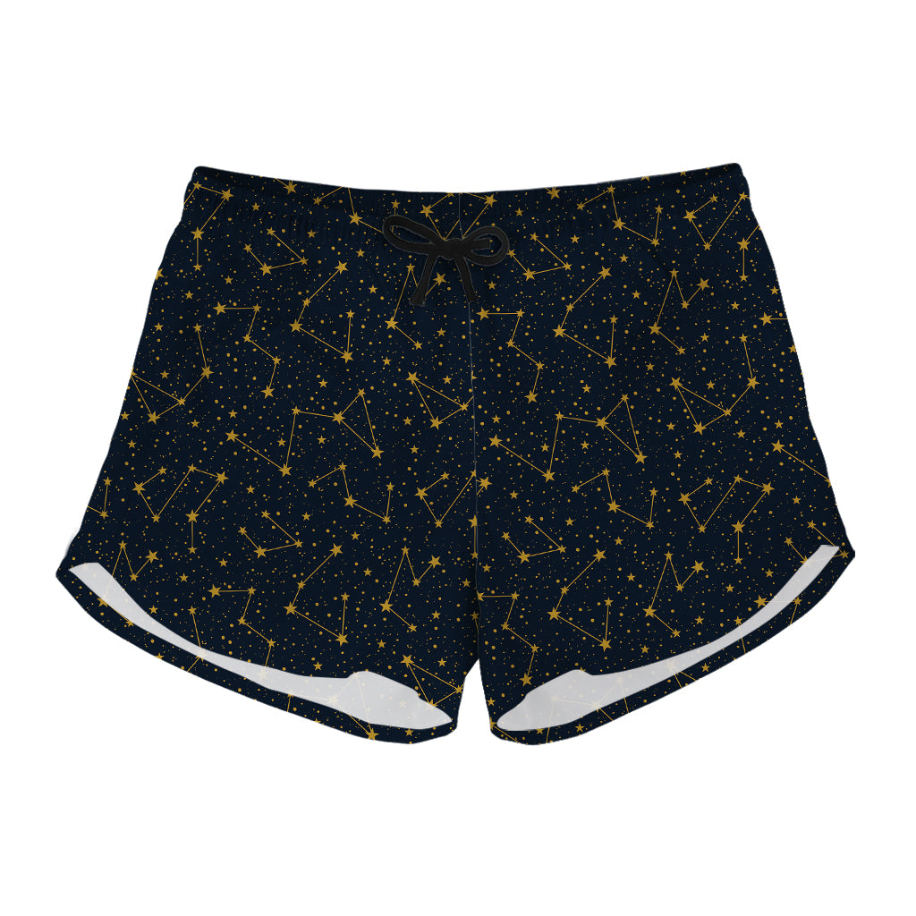 Constellation Symbols Pattern Print Women's Shorts