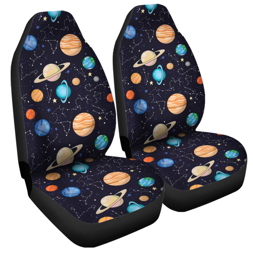 Constellations And Planets Pattern Print Universal Fit Car Seat Covers