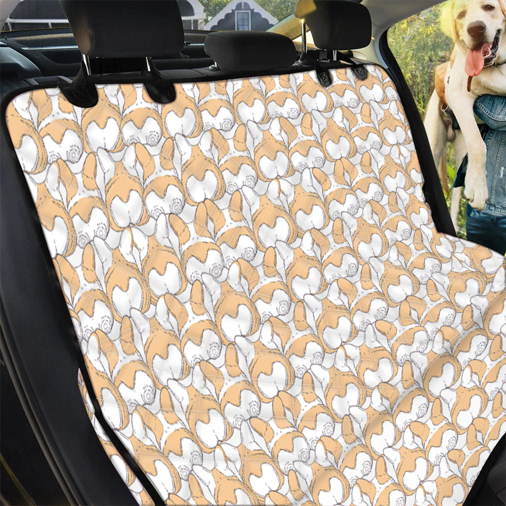 Corgi Butt Pattern Print Pet Car Back Seat Cover