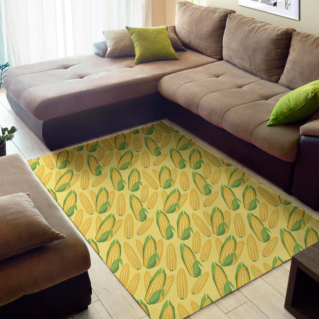 Corn Cob Pattern Print Area Rug