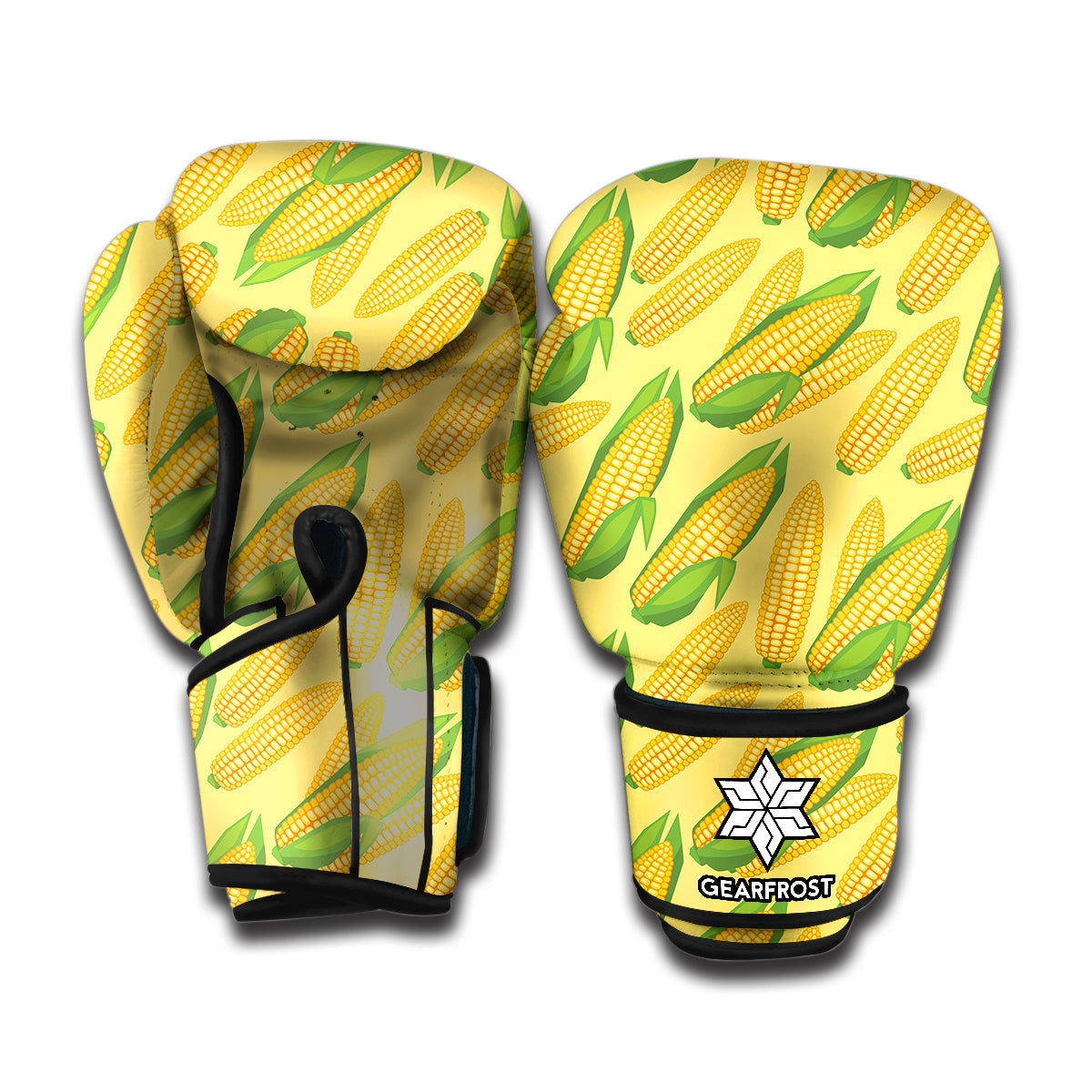 Corn Cob Pattern Print Boxing Gloves