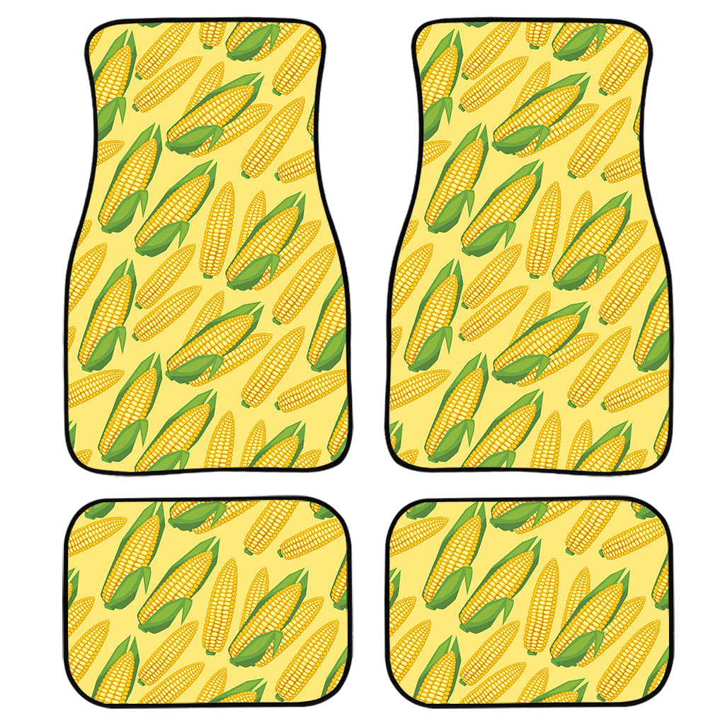 Corn Cob Pattern Print Front and Back Car Floor Mats