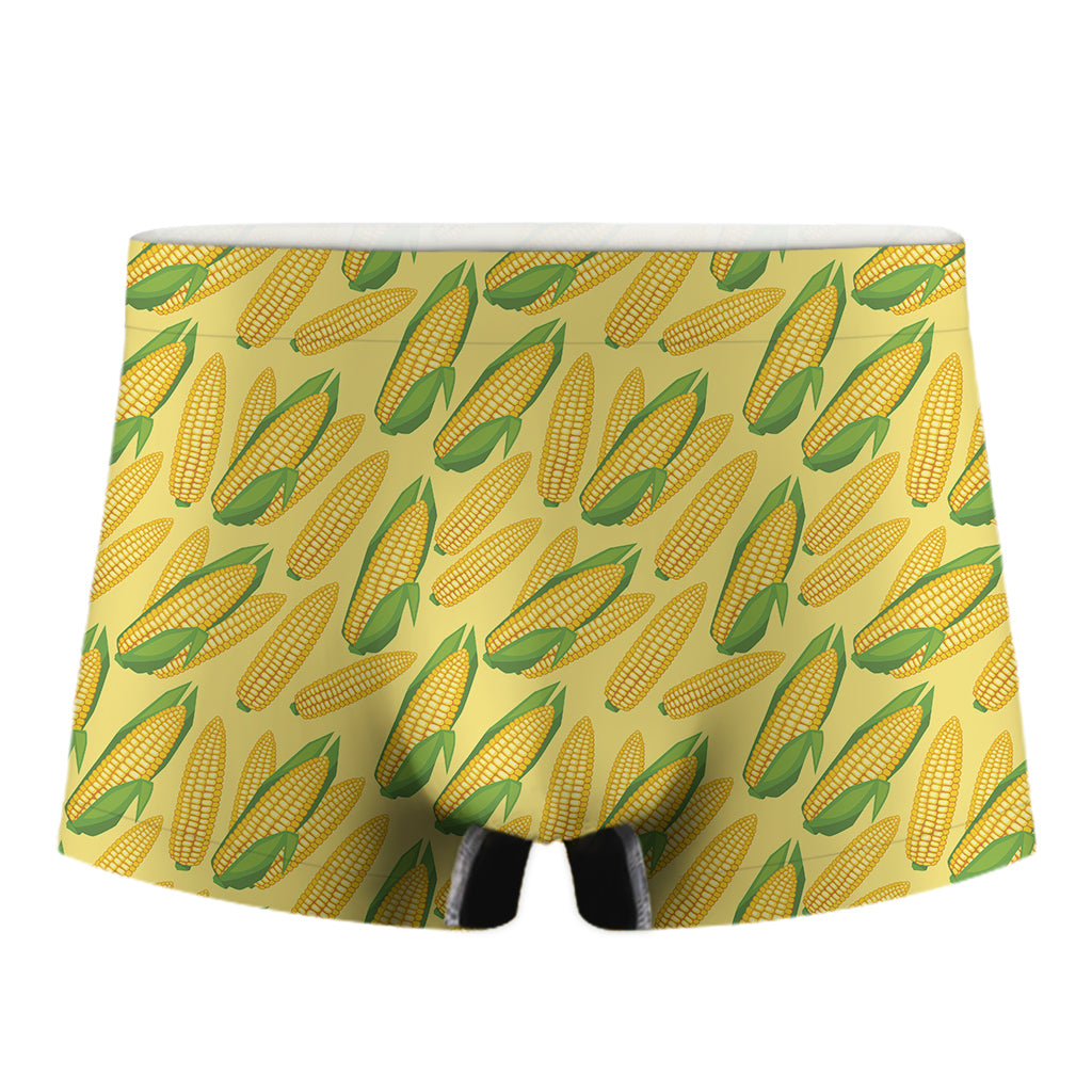 Corn Cob Pattern Print Men's Boxer Briefs